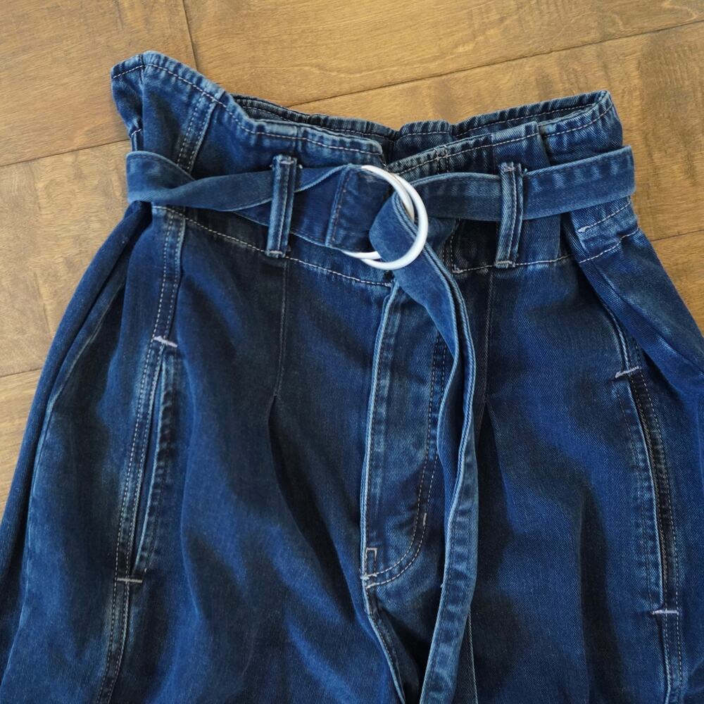 We The Free Amsterdam High-Rise Barrel Jeans Small Pull On Elastic Waist - Picture 3 of 8